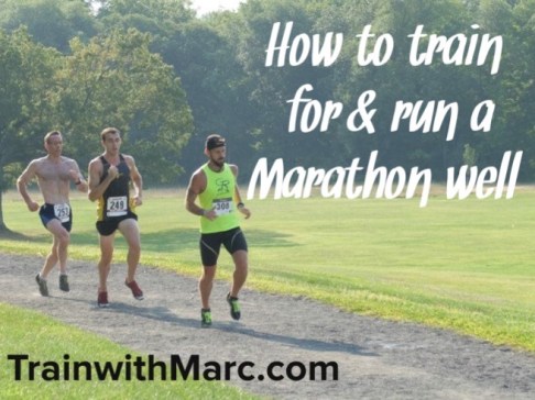 Rob in his build up to the marathon