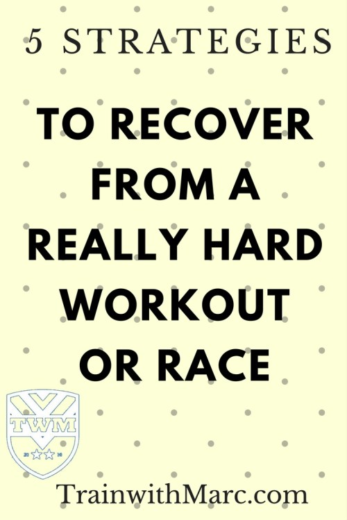 recover from a really hard workout or race