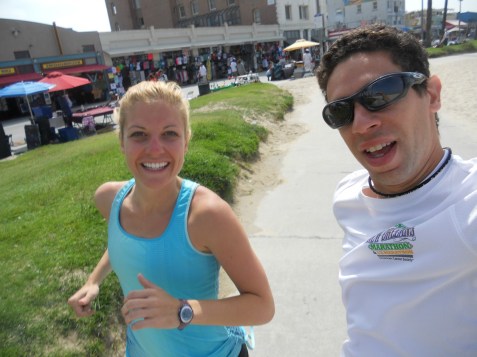 Carly and Marc running