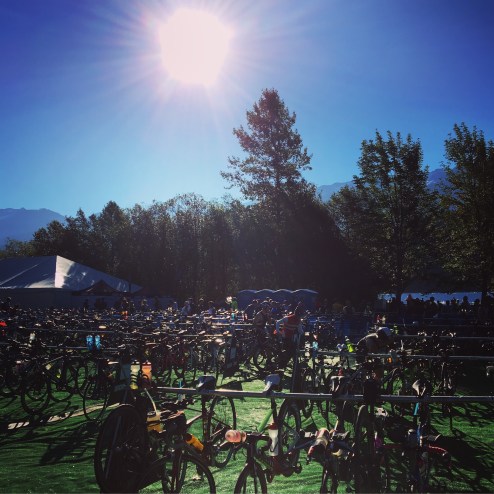 Bike Transition at Ironman Vancouver