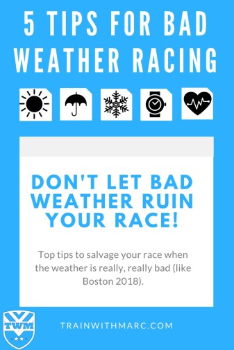 5 of the best tips for racing in bad weather
