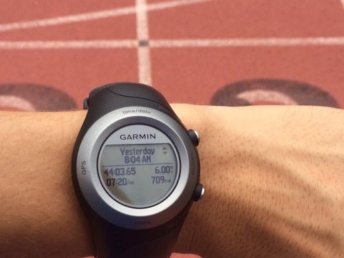 Charged GPS watch = win