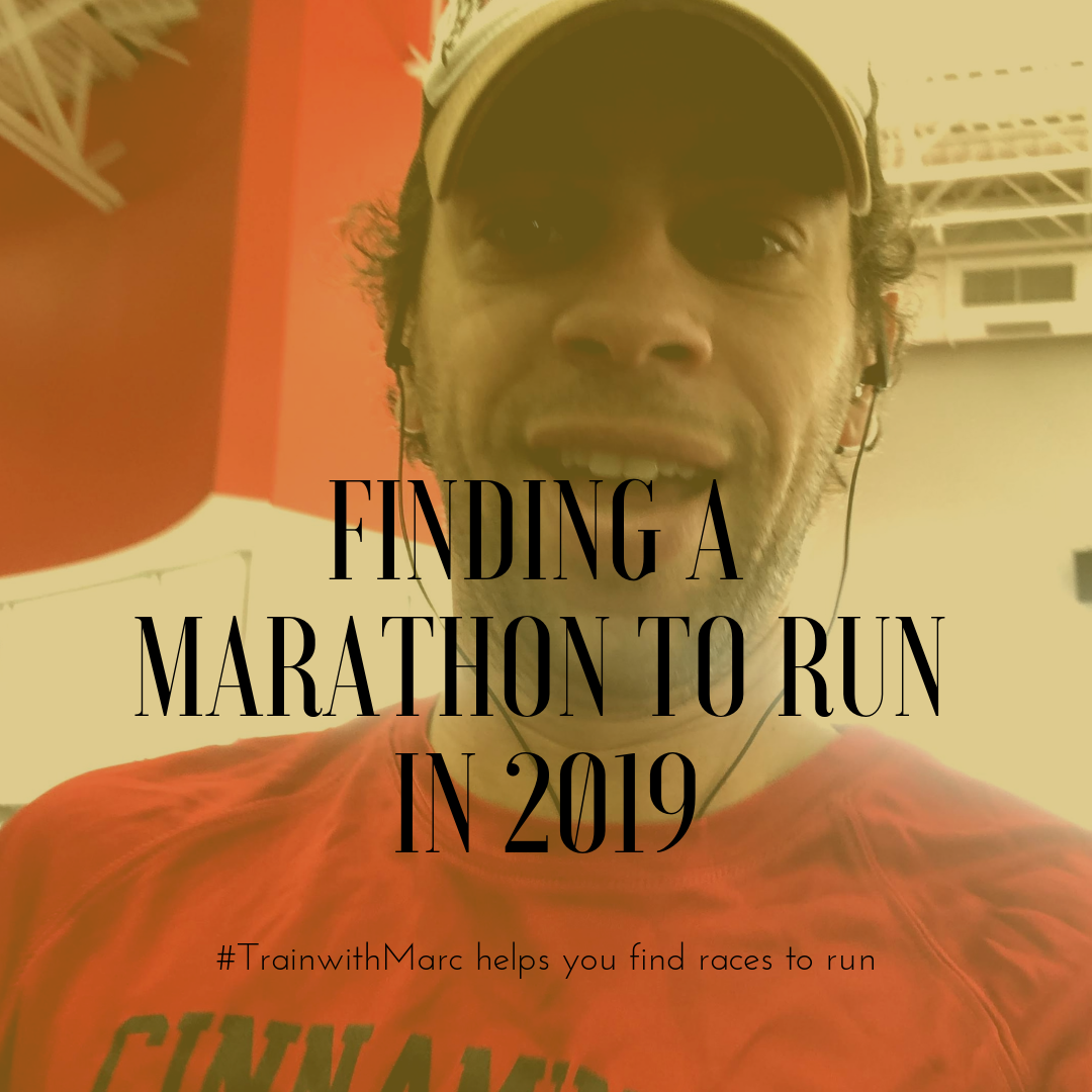 finding a marathon to run