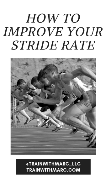 Improving our stride rate is beneficial for distance runners