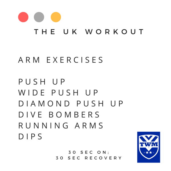 UK workout arm exercises